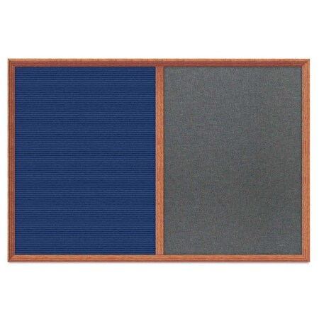 United Visual Products Enclosed Corkboard, 1 Door, 48"x36", 4" Fra, UV3423-BLACK-CORK UV3423-BLACK-CORK